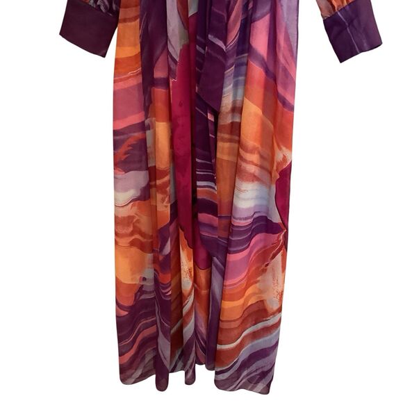 Steps NY Whimsical Maxi Dress Size L Fairycore Party Hippie Festival Hippie - Picture 3 of 5